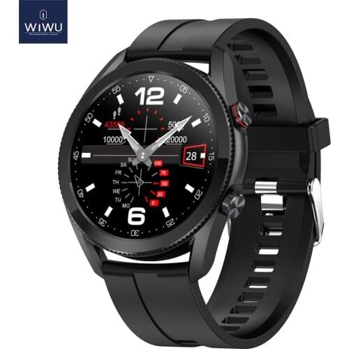 WiWU Sport Smart Watch Women Men Waterproof IP68 Long Battery ECG Full Touch Screen Sport Fitness Watch for Android iOS Watches