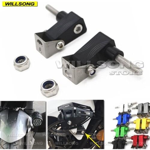 Universal Front Fork Fog lights Install Mounting Bracket Spotlight Lamp Holder 8mm Screws For Most Models Motorcycle Accessories