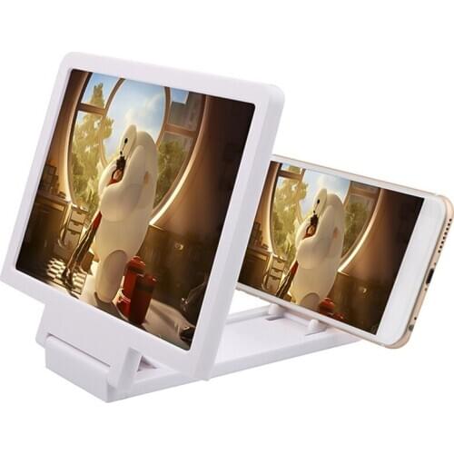 HD 3D Mobile Phone Screen Magnifier Folding Radiation Protection 3D Video Amplifier for Phone Screen Enlarged Expander Stand