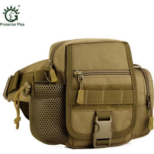 Protector Plus 2017 Hot Sale High Quality Nylon Waist Pack Belt Bag Men Military Shoulder Bag Camouflage Waist Bags