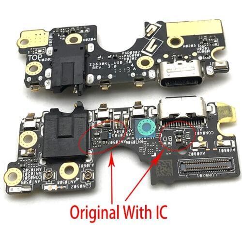 10Pcs/Lot, USB Charging Port Mic Microphone Dock Connector Board Flex Cable For ASUS ZenFone 6 2019 ZS630KL Repair Parts