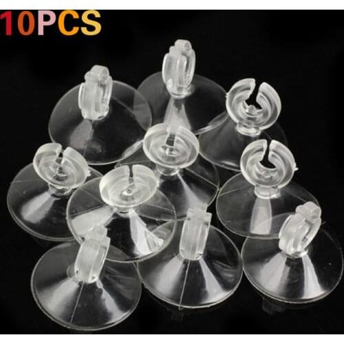 10pcs Aquarium Fish Tank Suction Cup Heating Sucker Clips Holders For Air Line Oxygen Tube Hose Pump Double Sided Suction Cups