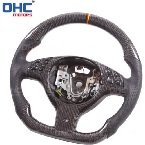 100% Real Carbon Fiber Steering Wheel compatible for E46 M3 M4