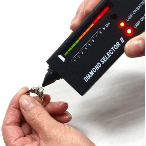 Free Shipping handmade craft jewelry tool s Diamond Tester with LED Light Diamond Selector Detector P7