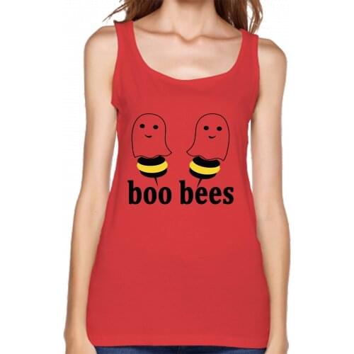 Boo Bees Couples Halloween Tanks Top Building Spring S-XXL Short Sleeve Personalized Slim Pictures Fit Tanks