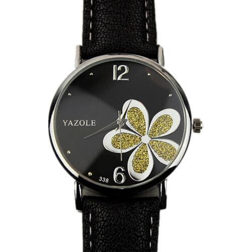 Relogio feminino New Luxury Brand YAZOLE Ladies Watch Casual Red Leather Wristwatch Colorful Crystal Women Clock Girl Watches
