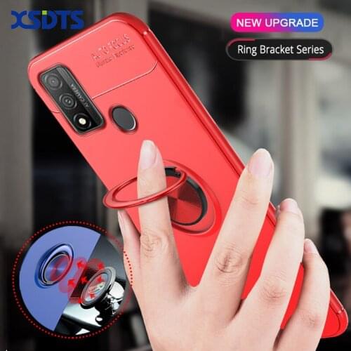 Case For Huawei P Smart Z S Pro Plus 2019 2020 V9 V10 V20 V30 Pro Back Magnetic Car Stand Soft TPU Silicone Phone Cover Coque