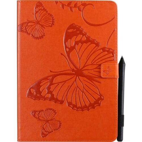 Butterfly Pattern PU Leather Tablet Shell Skin For New Apple IPad 10.2 inch 2019 Case 7th Generation Coque Flip Stand Cover+pen