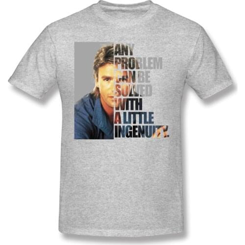 Man MacGyver Said Any Problem Can Be Solved With A Little Ingenuity Tv Show,70 S,Show,Television fitness Vintage Tshirt