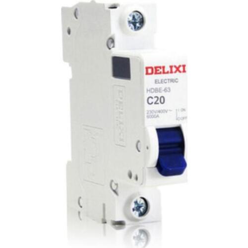DELIXI HDBE 2P Mini Circuit Breaker 6-125A Rated Current Plastic Air Switch 50HZ