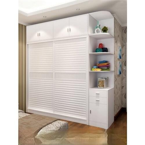 Wardrobe sliding door simple modern sliding door overall wardrobe bedroom household