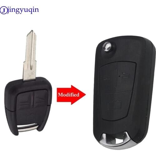 Jingyuqin 3B Modified Folding Key Case Shell Fob For Vauxhall / Opel / Astra H / Corsa D / Vectra C / Zafira Left Blade