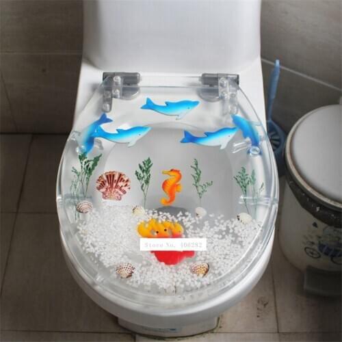 47*38CM High-grade Beautiful Resin Toilet Seat Cover Stainless Steel Slow Down Mute Thickened U/V/O Type Universal Toilet Cover