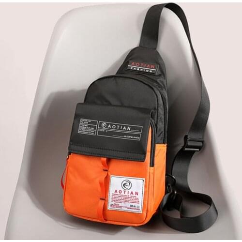 Men Chest Bag 2021 Fashion Young Men Waterproof Canvas Crossbody Bag Outdoor Casual Bags Male Leisure Waist Packs