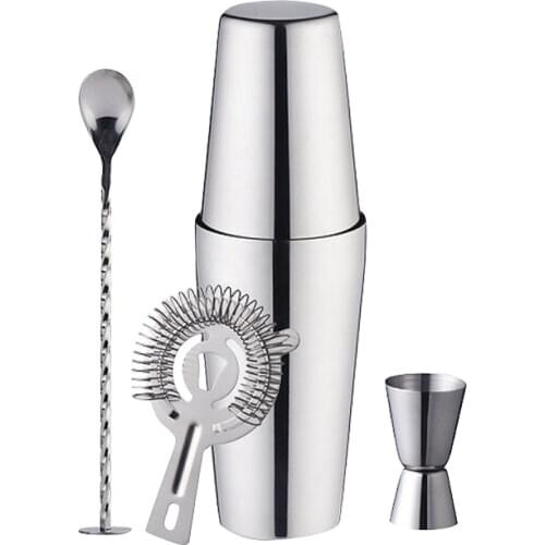 Bartender Set For Professional Bartenders And Family Bars,5 Piece Set Of Boston Cocktail Shaker