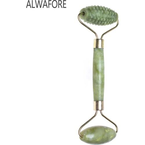 Double Head Jade Roller Massage Facial Massage Anti Wrinkle Anti Cellulite Tool Face Slimming Massager roller