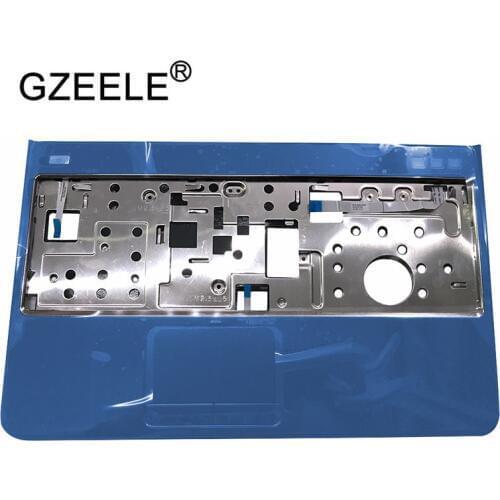 GZEELE NEW Palmrest top case for DELL Inspiron 15R N5110 M5110 M511R upper cover blue color keyboard bezel