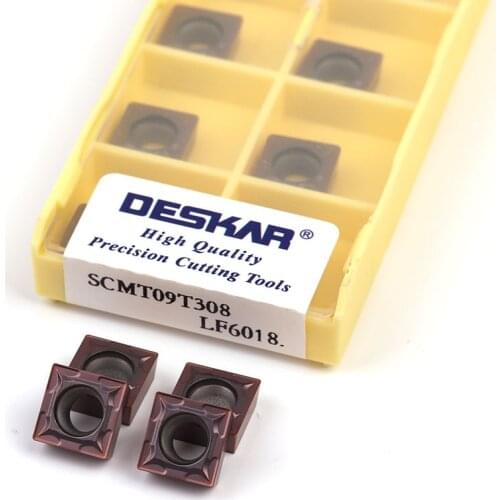SCMT09T304 SCMT09T308 LF6018DESKAR original cutting carbide inserts CNC lathe tools Stainless steel turning tools