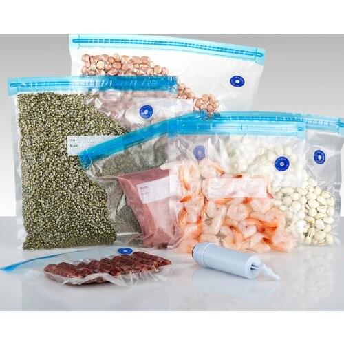 Kitchen Food Vacuum Bag Storage Bags Vacuum Packaging Bags Reusable Sous Vide Cooked Food Preservation Packages for Freezing