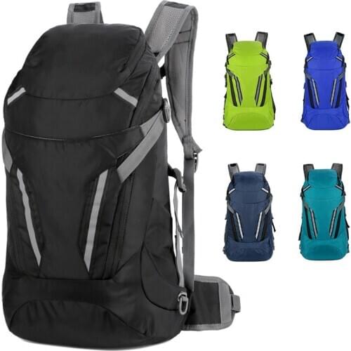 Men Hiking Camping Rucksack Reflective Sports Trekking Backpack Foldable Back Packs Travelling Bags For Men Outdoor Mochilas