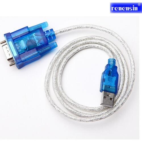 Renensin Wholesale CH340 USB TO SERIAL RS232 COM Port DB9 9 PIN ADAPTER CABLE PDA cord GPS CONVERTER Support Windows7