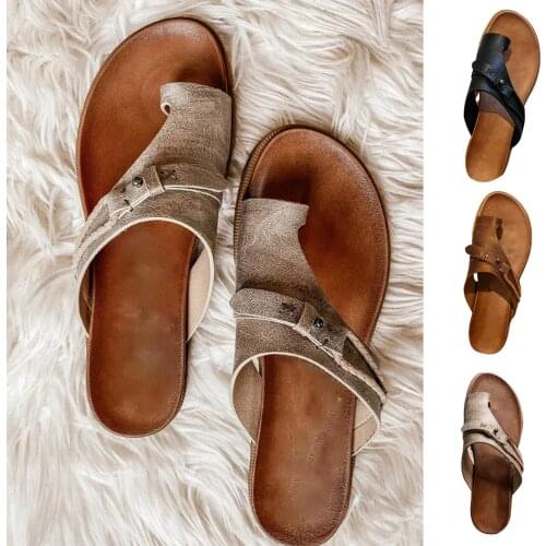 Outdoor Sandals For Women Summer Vintage Beach Sandals Casual Beach Open-Toe Platform Shoes Luxury Style Anti-slip Slippers