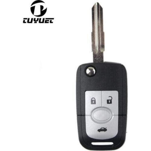 FOB KEY CASE BLANKS FOR BUICK EXCELLE 3 BUTTONS FOLDING FLIP REMOTE KEY SHELL