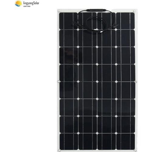 Solar panel the price is cheap 100 w flexible solar panel, for 12v battery charger monocrystalline cell