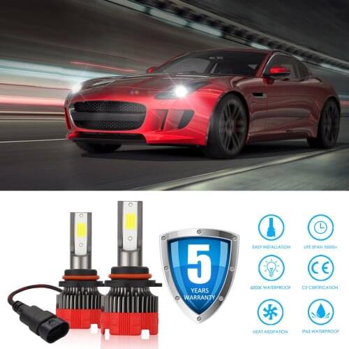 2PCS H4/9006/9005/H1/H11/H7 LED Motorcycle Headlights 6000K 6000LM Super Bright Waterproof LED Car Fog Light White Light