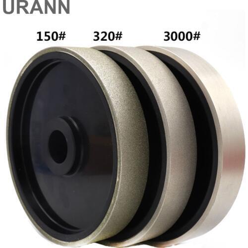 URANN 1pcs 6" inch 150x25mm Diamond Grinding Wheel Diamond Coated Electroplated For Gem Jade Polishing Abrasive Tool