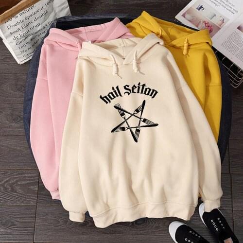 Printing Funny Star Hoodies Sweatshirts Unisex Hip Hop Winter Fleece Pullover Retro Loose Hoody Streetwear Casual Sueter Mujer