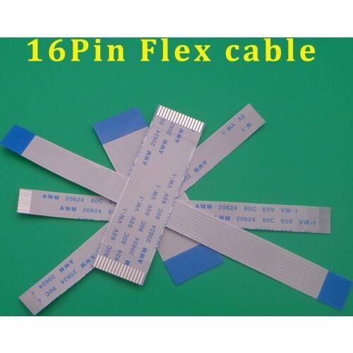 1pcs New FFC FPC flat flexible cable 16P pitch 1.0mm 0.5mm Length 60mm 100mm 150mm 200mm 300mm 500mm 16pin Ribbon Flex Cable