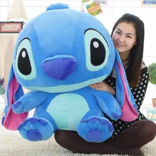 18-60cm Stitch Lilo & Stitch Anime Cartoon Plush Dolls Soft Stuffed Animals Toy Baby Kid Girl Birthday Gift Kawaii Stitch Pillow
