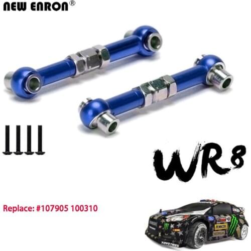 2Pcs Aluminum Adjustable Tie Rod Linkage Servo Link Front Or Rear #107905 For RC Cars Parts 1/10 HPI WR8 3.0 Flux Ken Block