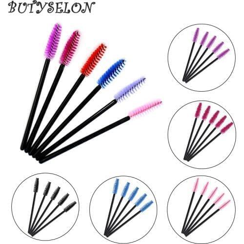 200pcs Eyelash Brushes Handle Disposable Brushes Eyelash Extension Mascara Wands Applicator Wand Eyes Brushes makeup tools
