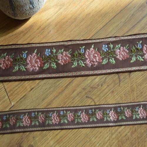 5CM or 2.5cm Wide 5yards/lot 2 kinds of High Quality Colorful Jacquard Trim Woven Jacquard Ribbon 16102301