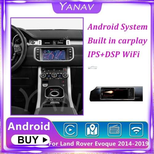 2 Din Android 10 Car Radio For Land Rover RangeRover Evoque 2014-2019 Auto Stereo Receiver Multimedia Player GPS Navigation Unit