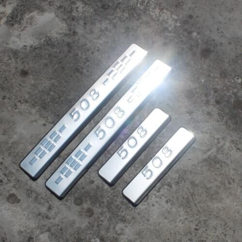 Car Accessories 4pcs/set High Quality Stainless Steel Scuff Plate/door Sill For 2011-2019 Peugeot 508 Car Covers,car-styling