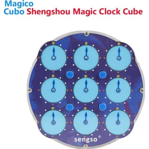 Shengshou Clock Puzzle Magnetic Sengso Speed Cube Puzzle Profissional Magic Cubes Stickers Baby Kids Stress Reliever Adult Toys