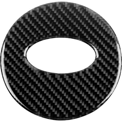 For Subaru BRZ Toyota 86 2013-2017 Real Carbon Fibre Car Steering Wheel Center Cover Trim Stickers Accessories