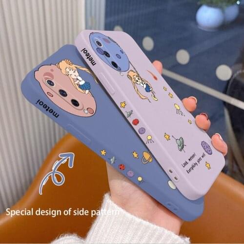 Planet Beautiful Girl Phone Case For Xiaomi Mi 9 8 Liquid Silicone Cover