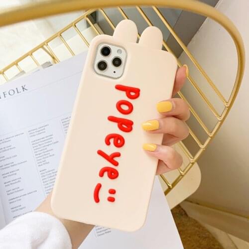 For HUAWEI P20 P30 3D Rabbit Ear Cute Soft Case Bunny Slicone Back Cover for HUAWEI P20 PRO P30 PRO MATE20PRO HONOR 8X 7X Shell
