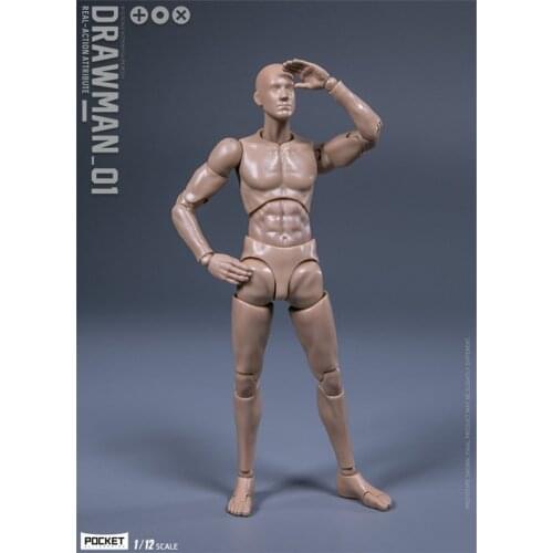 DAMTOYS 1/12 Scale DPS01 Male DARWMAN Body Action Figure Dolls With Accessories For 1/12 Head