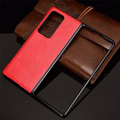 For Huawei Mate X2 Phone Protector Leather Phone Case Shockproof Protective Cover Folding Screen Hard Shell