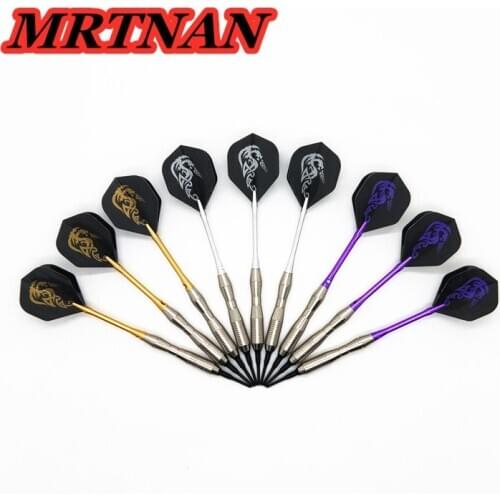 New professional 3 pieces/set of 18g nylon soft darts with PET dart wings, stainless steel dart barrel, aluminum alloy dart rod
