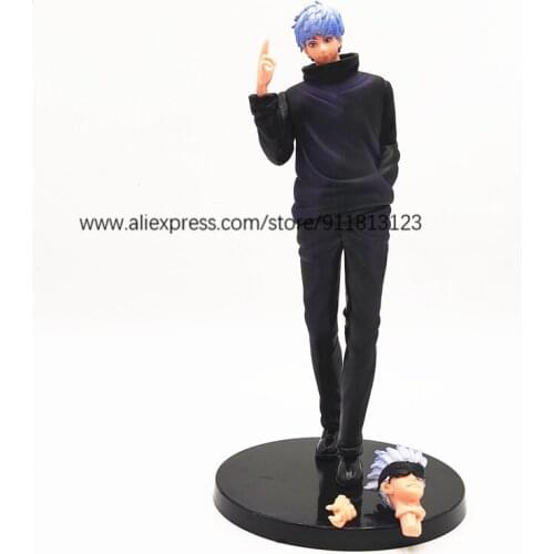 New 20cm Anime Figure Jujutsu Kaisen Figurine Standing Gojo Satoru Change Head Hands Action Figures PVC Collection Model Toys