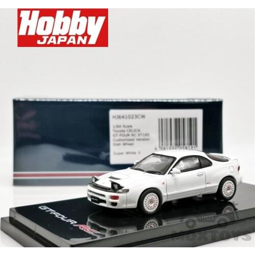 Hobby Japan 1:64 Toyota CELICA GT-FOUR RC ST185 Customizd Dish Wheel white Diecast Model Car