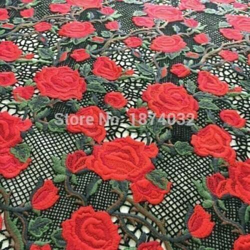 Luxury lace fabric african lace fabric 2018 high quality lace Embroidery african 100% cotton lace fabric