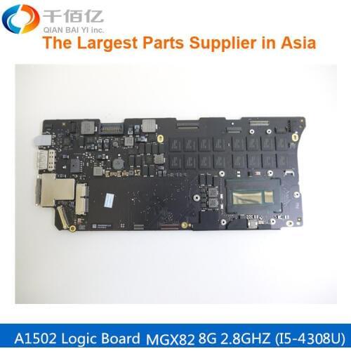 Laptop Mother board A1502 Logic board For MacBook Pro Retina 13' MGX82 2.8GHZ 8G i5-4308U 820-3476-A