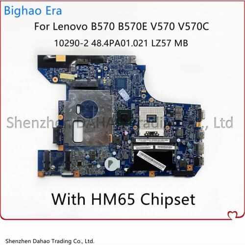 10290-2 Mainboard 48.4PA01.021 Laptop motherboard For LENOVO Ideapad B570 V570 Z570 latopmotherboard 11S11013536ZZ HM65 DDR3 ok